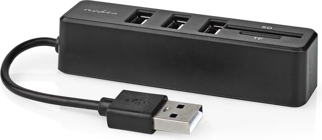 Nedis CCGB60250BK01 USB-Hub 5-Poorts - USB 2.0 - Zwart
