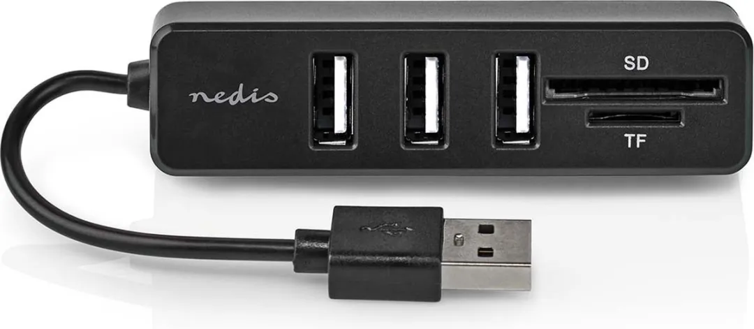 Nedis CCGB60250BK01 USB-Hub 5-Poorts - USB 2.0 - Zwart - afbeelding 6 van 6