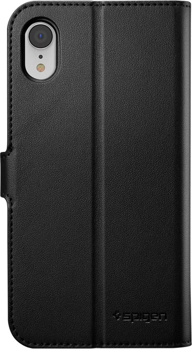 Spigen Wallet S Flip Hoesje iPhone X - 3 Pasjes - Zwart