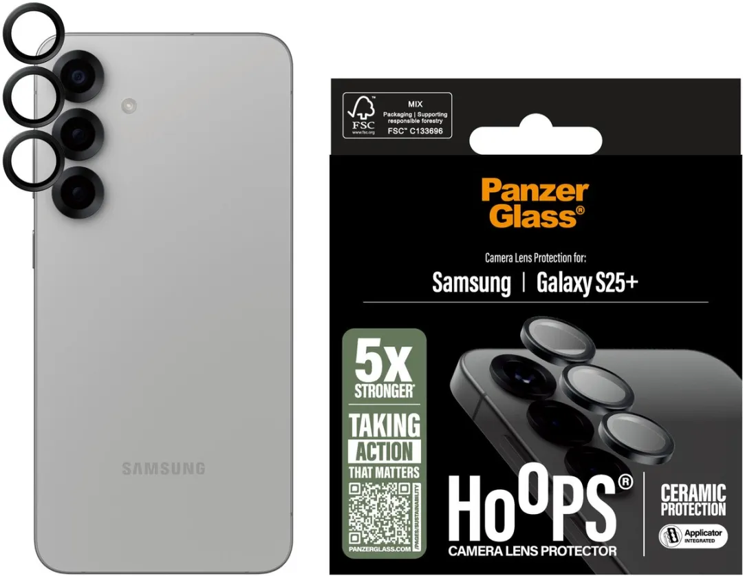 PanzerGlass Ceramic Hoops S25+ Camera Lens Protector - Samsung Galaxy