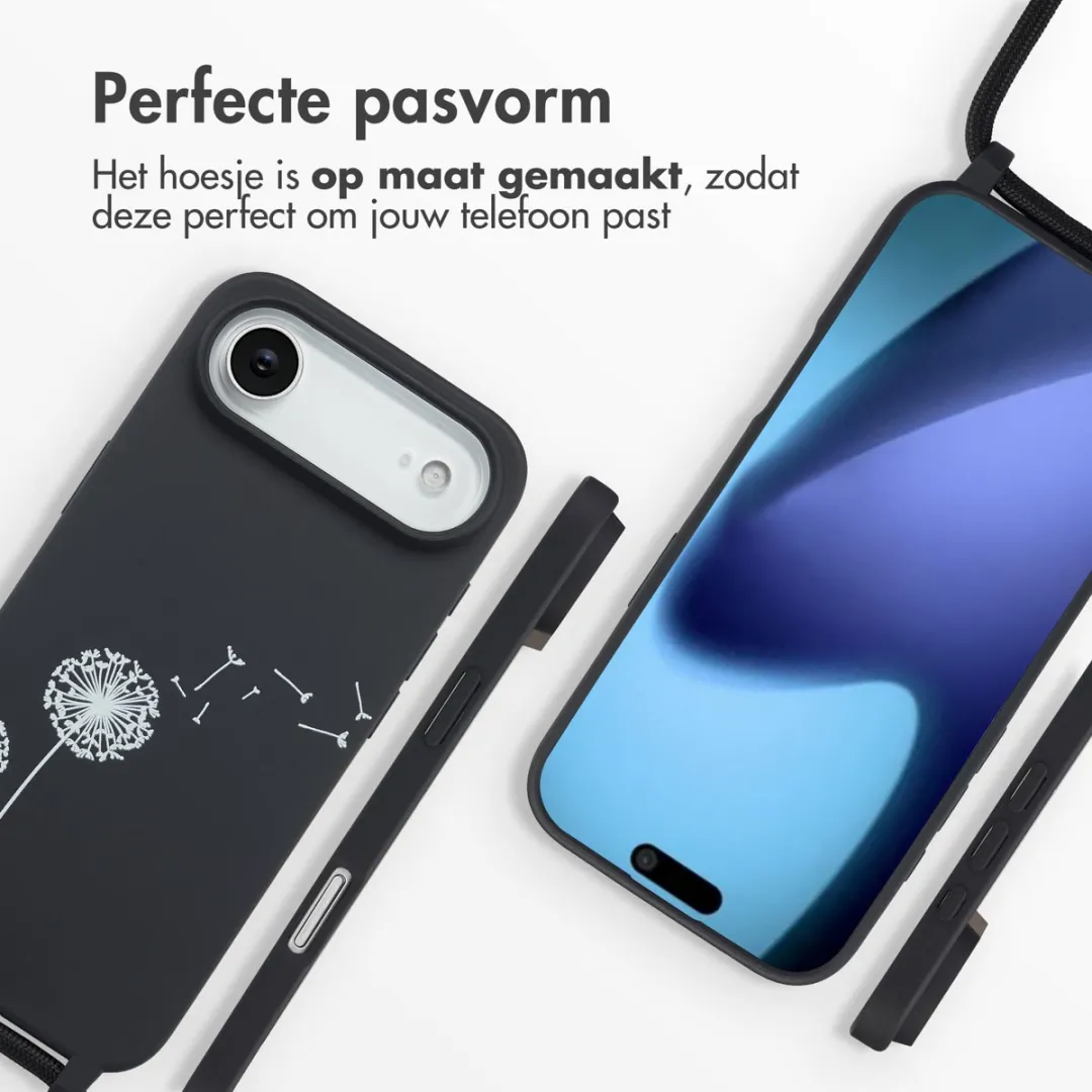 Imoshion iPhone 17 Air Hoesje - Siliconen - Dandelion Black - afbeelding 6 van 6