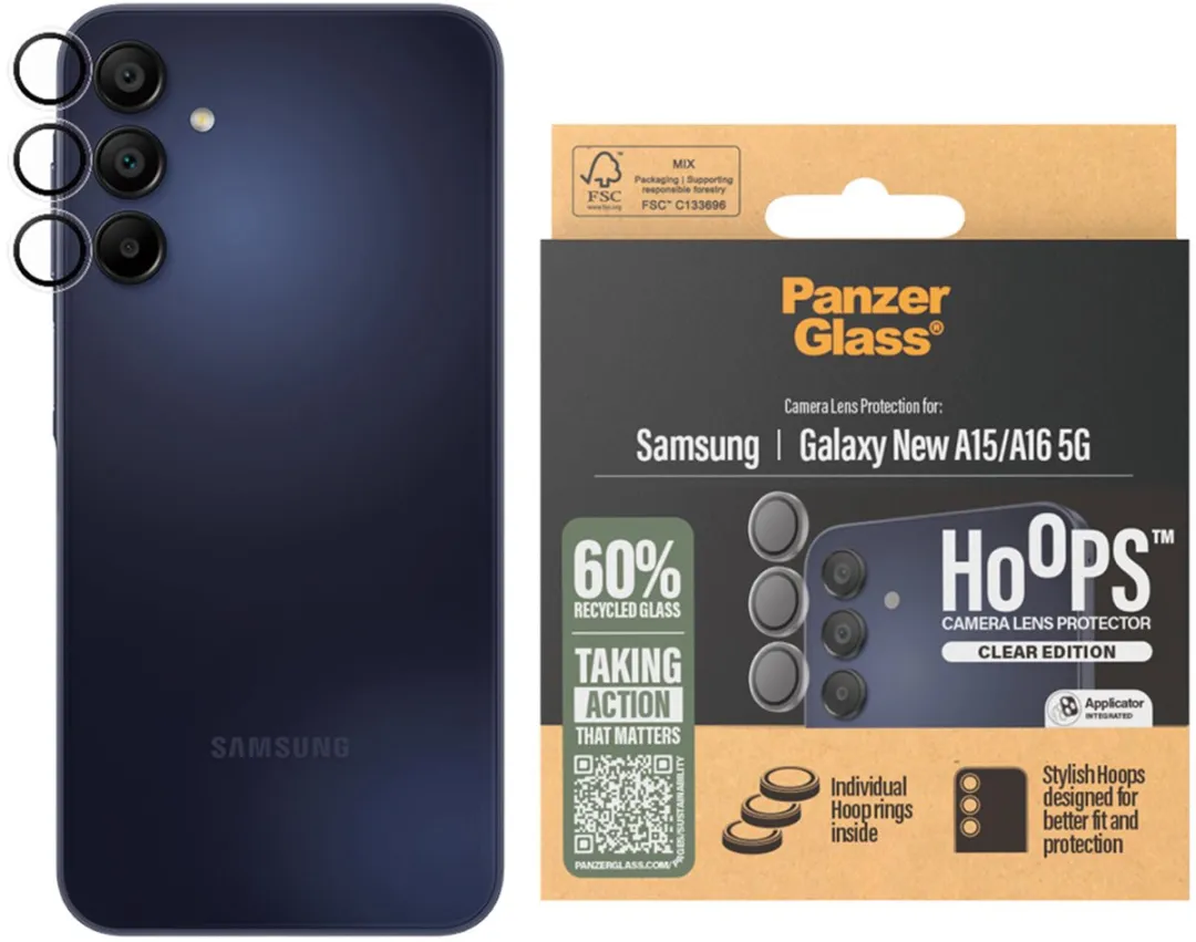 PanzerGlass Hoops Camera Lens Protector Samsung Galaxy A16 - 1 Stuk