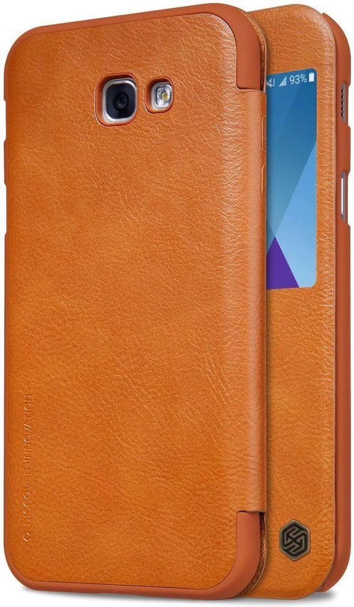 Nillkin Qin Window View Hoesje Samsung Galaxy A5 (2017) - Bruin - afbeelding 6 van 6