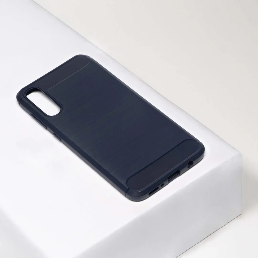 BMAX Carbon Soft Case Samsung Galaxy A70 - Blauw - BMAX564568549