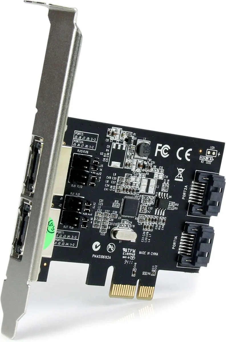 Startech PEXESAT322I PCIe SATA Controller Kaart - 2 Poorten - afbeelding 6 van 6