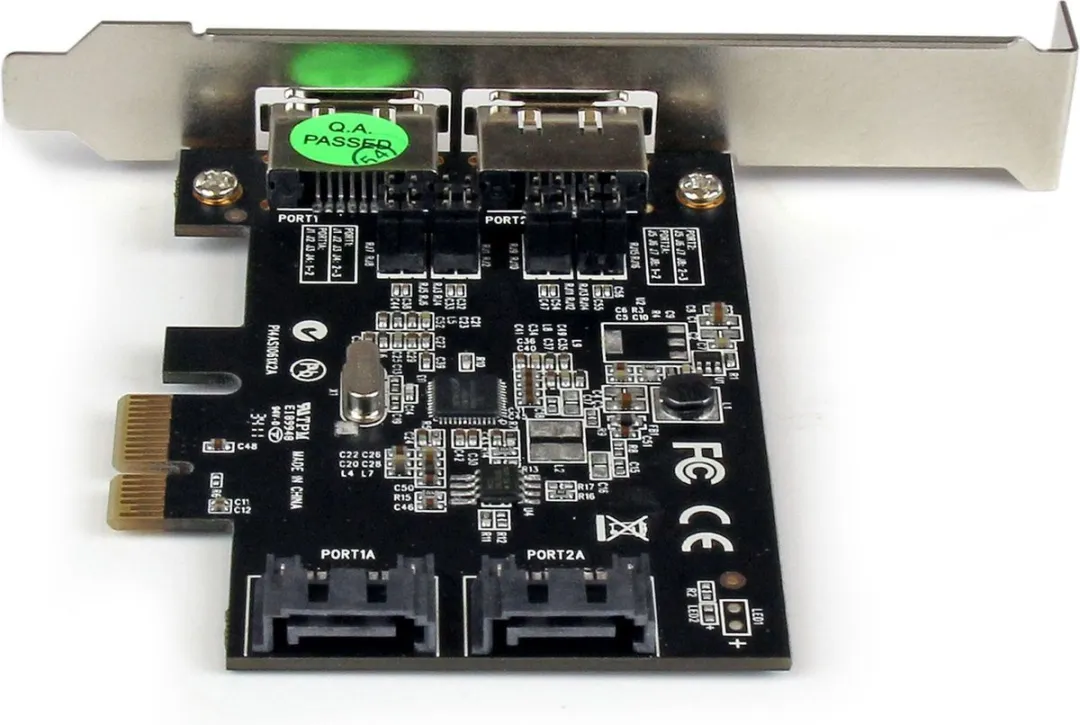 Startech PEXESAT322I PCIe SATA Controller Kaart - 2 Poorten