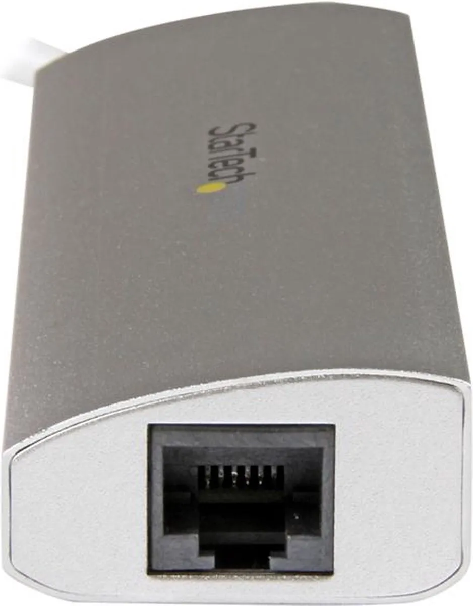 Startech ST3300G3UA USB 3.0 Hub 3 Poorten - Gigabit Ethernet - Multicolor