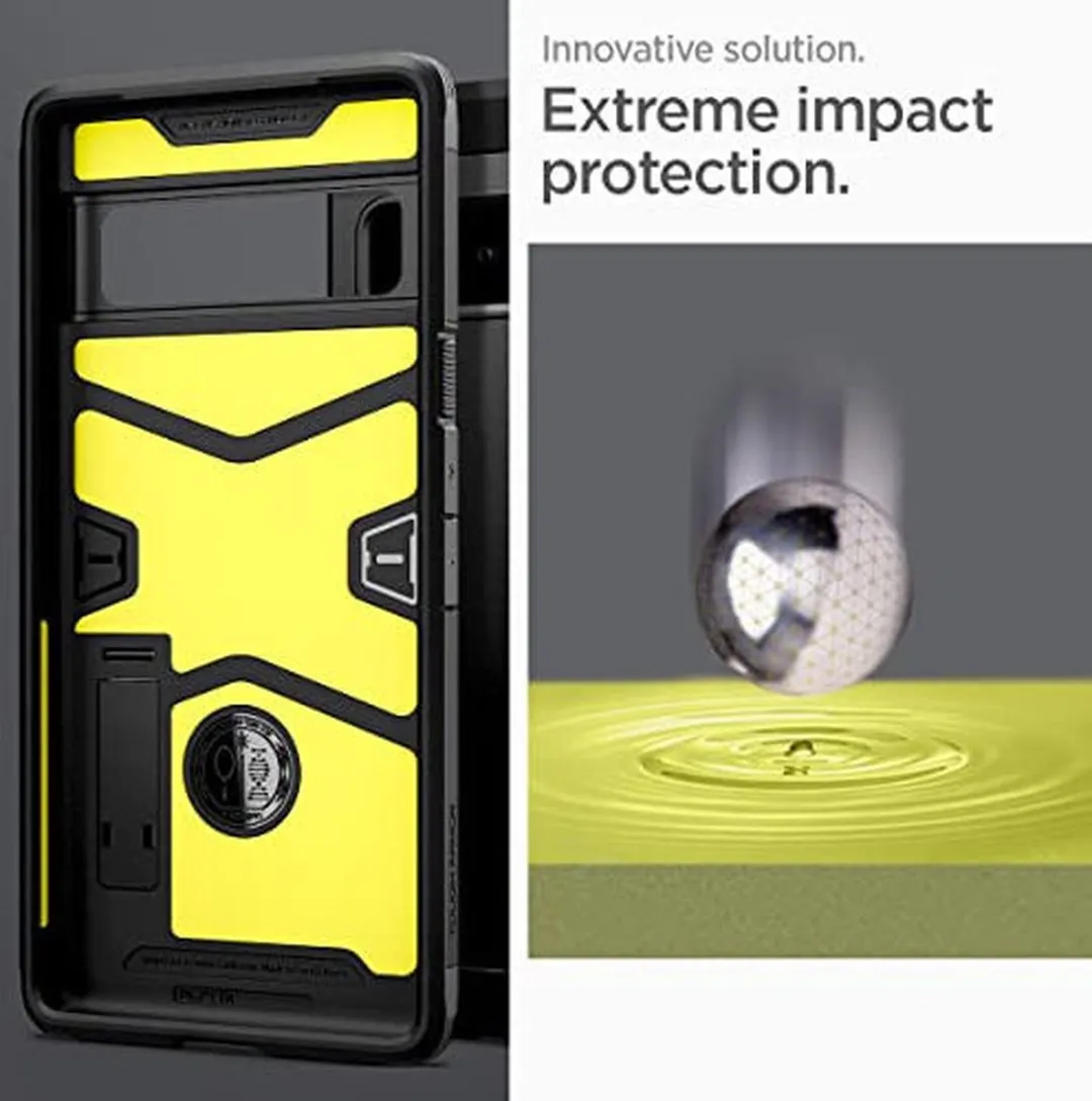 Spigen Tough Armor ACS03461 Hoesje - Google Pixel 6 Pro - Zwart