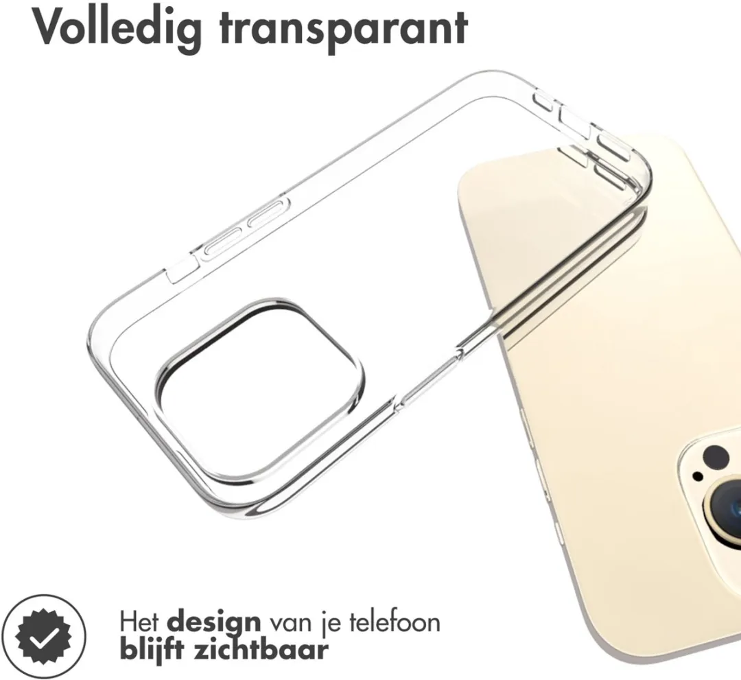 Accezz Hoesje iPhone 15 Pro Transparant