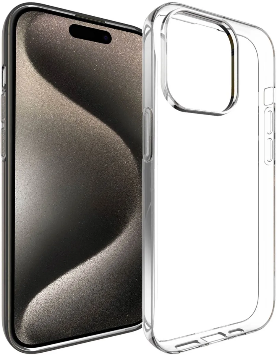 Accezz Hoesje iPhone 15 Pro Transparant