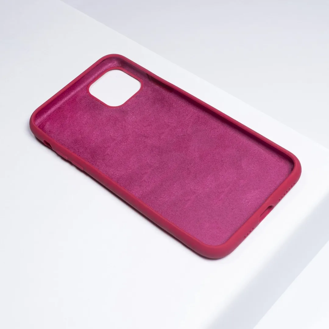 BMAX Siliconen Hoesje iPhone 11 Pro Max - Rood/Roze - BMAX72356326