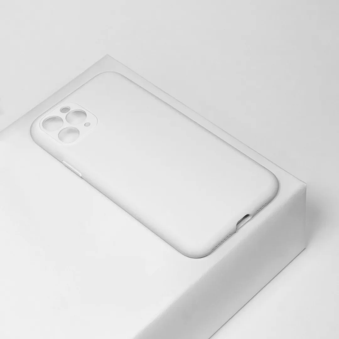 BMAX Siliconen Hoesje iPhone 11 Pro Max - Wit - afbeelding 6 van 6
