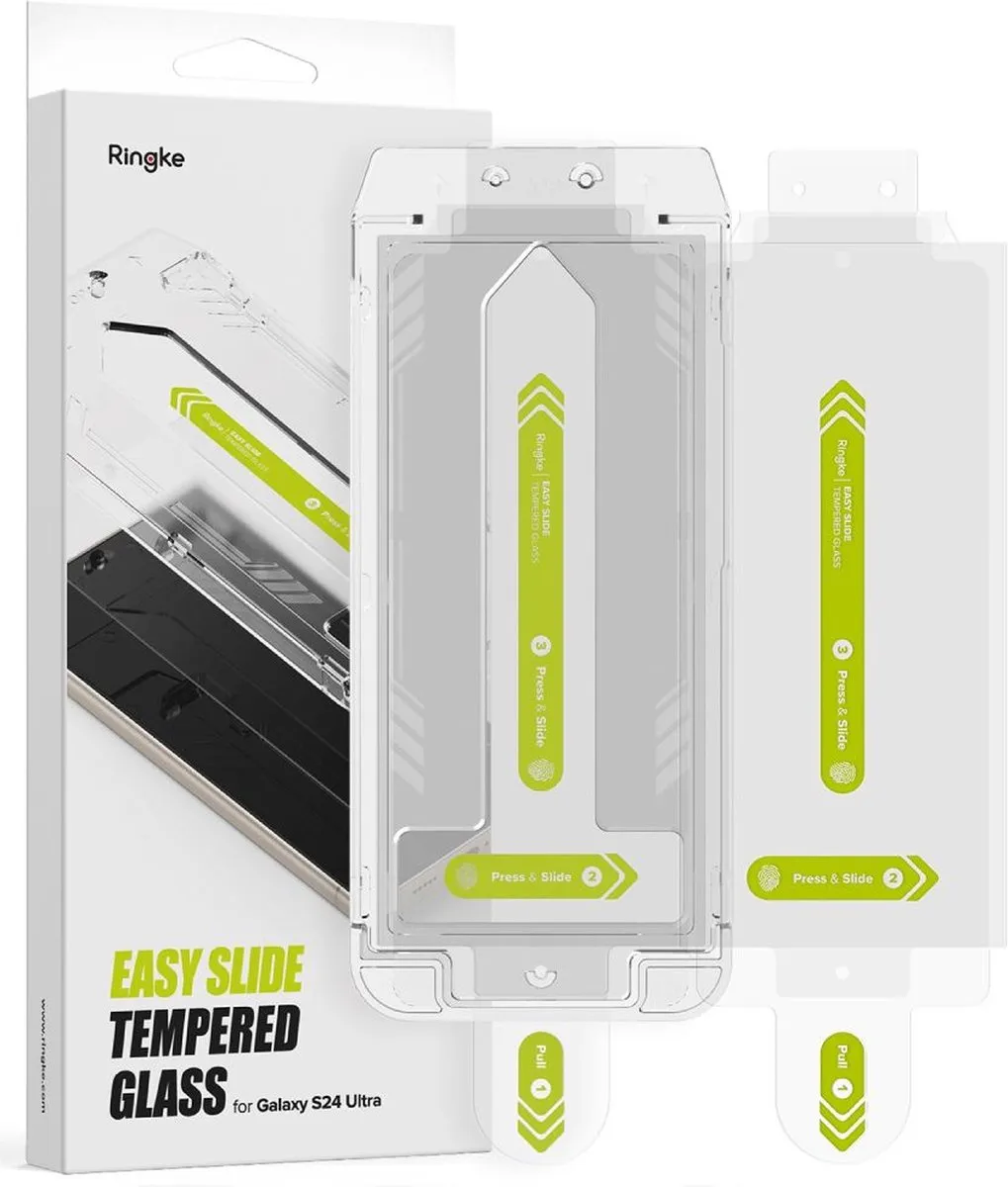 Ringke Easy Slide 2-Pack Galaxy S24 Ultra Glas - Universeel