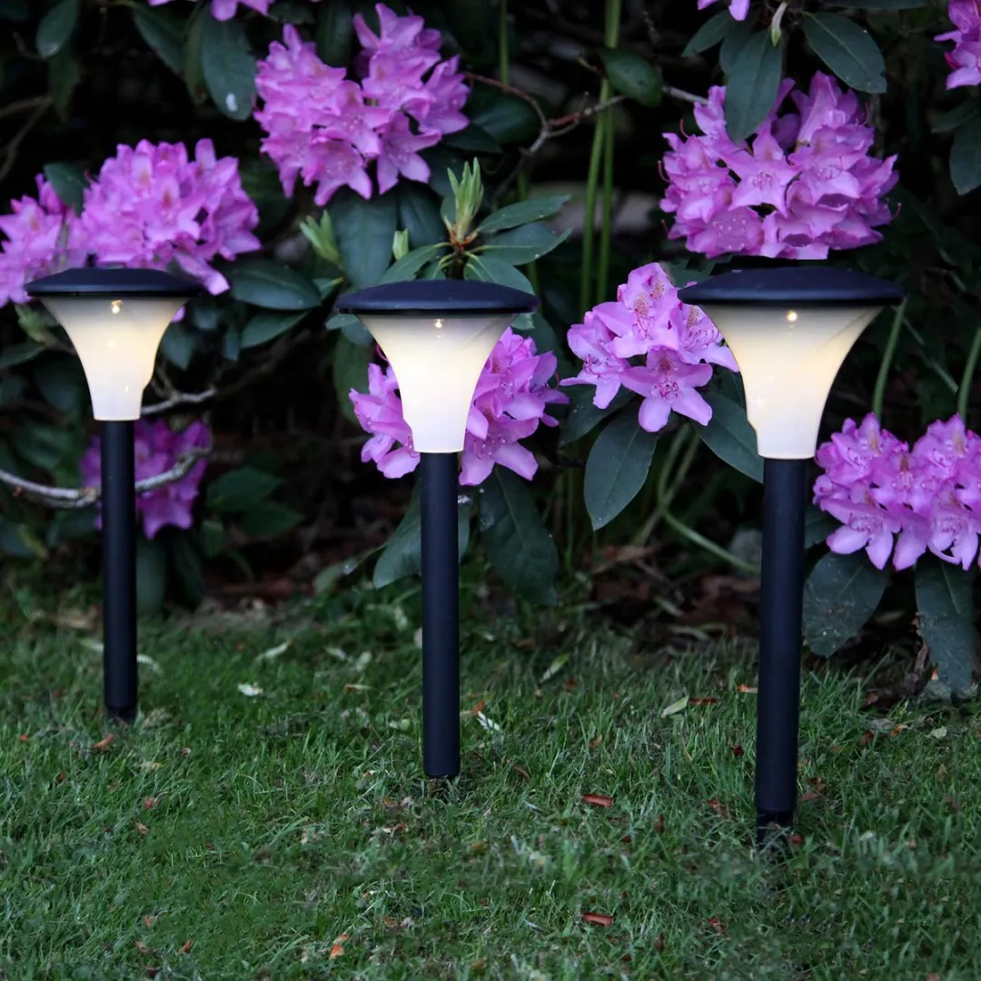 Star Trading Faro Solar Padverlichting - 3 Stuks Warm Wit 26cm