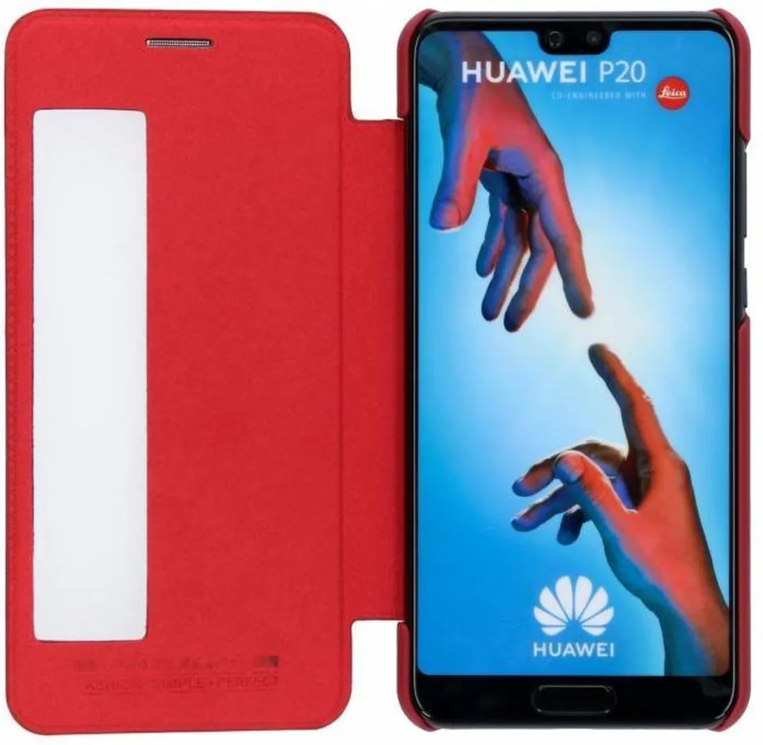Nillkin Rood Qin Leather Hoesje P2015595403 - Huawei P20