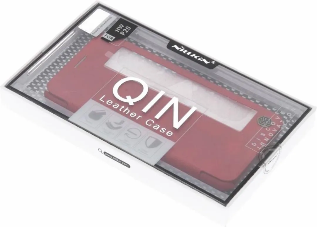 Nillkin Rood Qin Leather Hoesje P2015595403 - Huawei P20