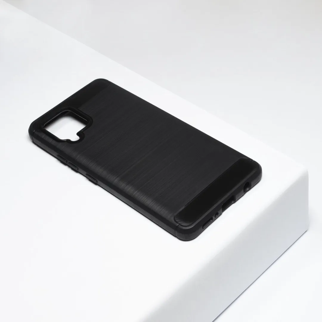 BMAX Carbon Soft Case Samsung Galaxy A42 - Zwart