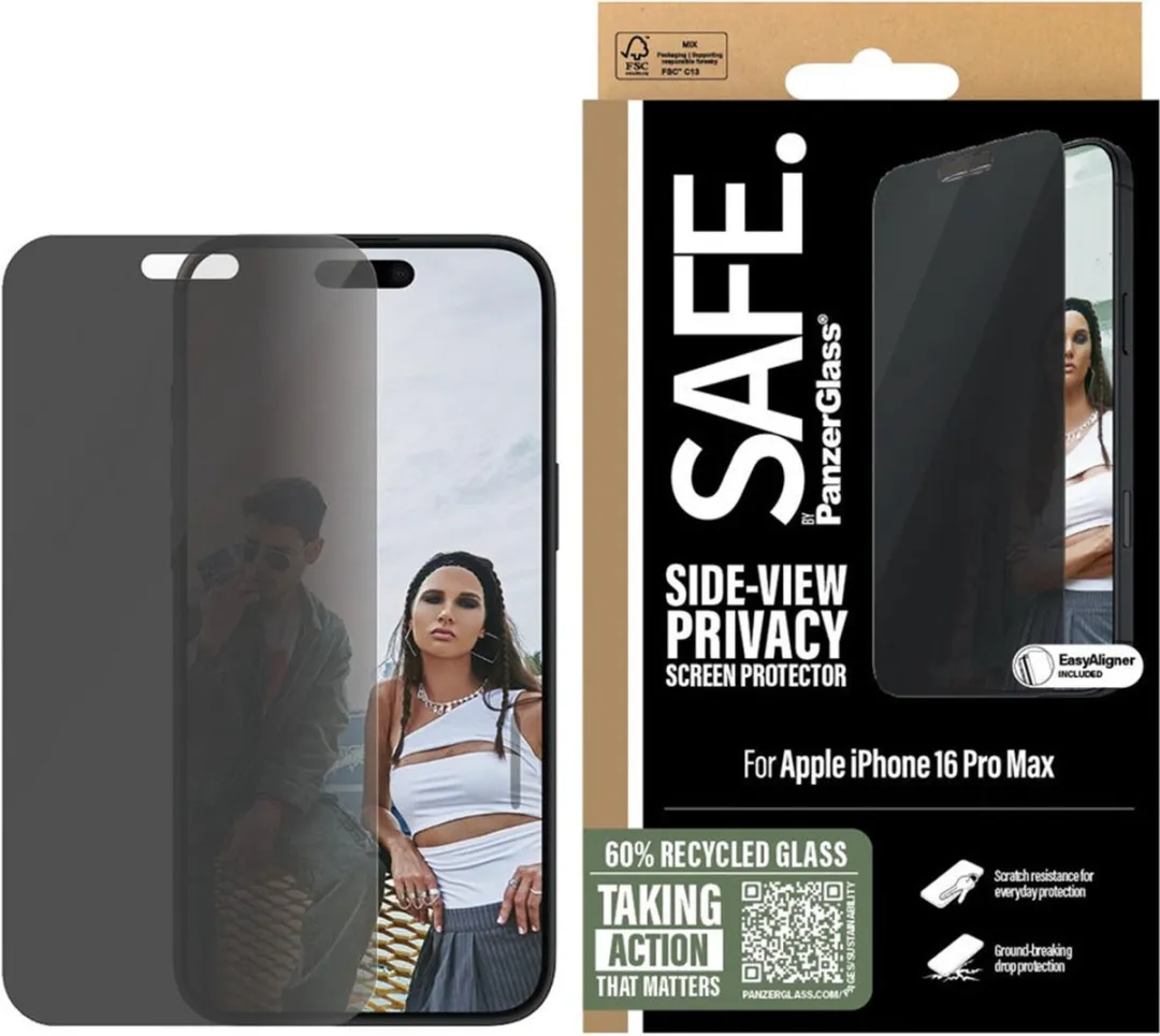 PanzerGlass SAFE Privacy Screenprotector iPhone 16 Pro Max - 6257996
