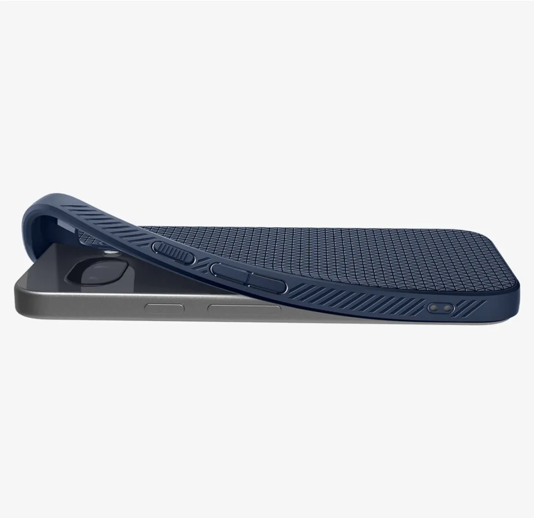 Spigen Liquid Air ACS09040 Backcover - Google Pixel 9a - Donkerblauw - afbeelding 6 van 6