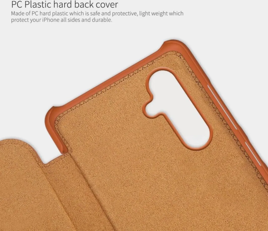 Nillkin Samsung Galaxy A14 5G Qin Leather Flip Cover - Zwart - afbeelding 6 van 6