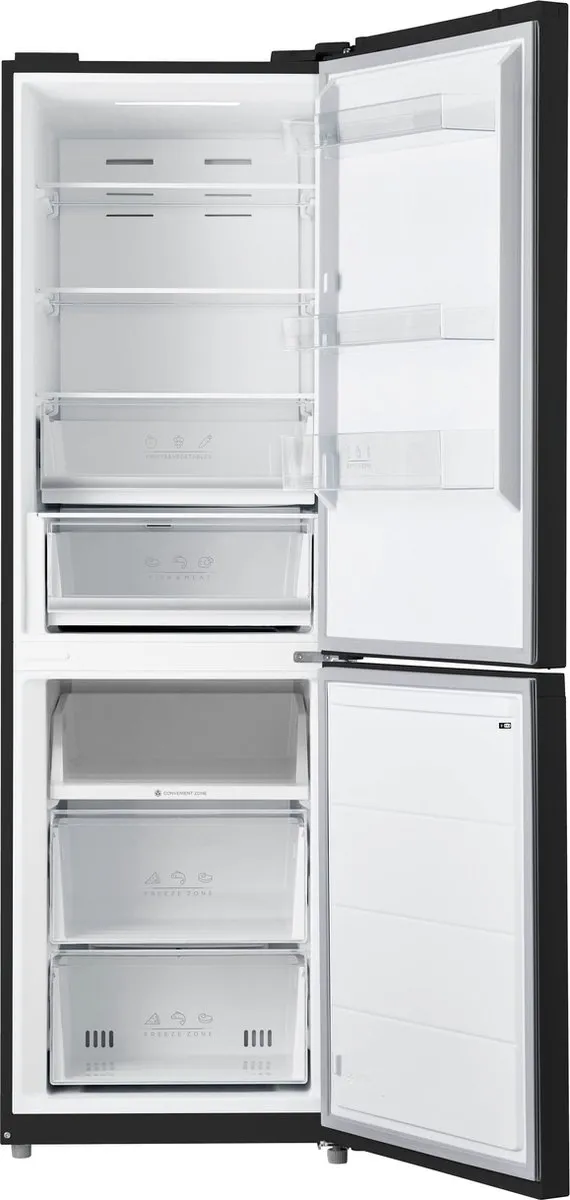 Inventum KV1850B Koel-vriescombinatie 338L - 185cm - Zwart