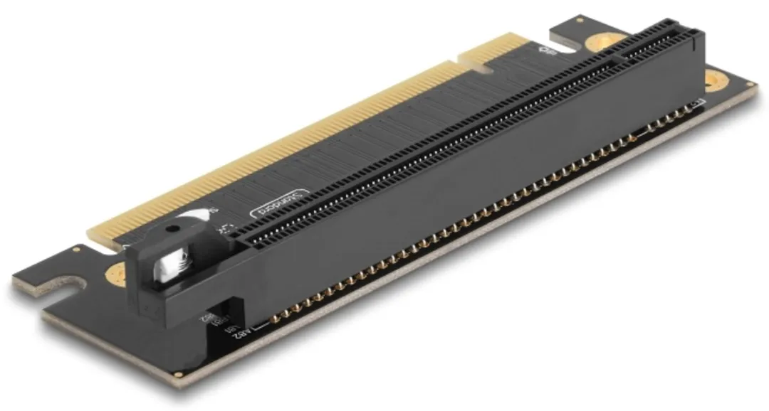 Delock 81296 PCIe Riserkaart 3.0 x16 - 90° Links - 35mm Zwart