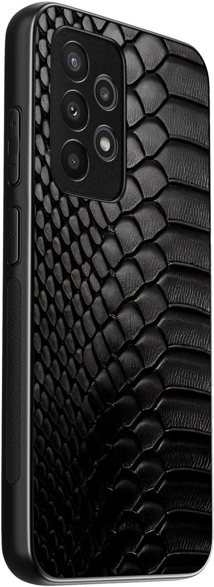 Casevibes Samsung Galaxy A53 Hoesje - Roze Black Snake - TPU