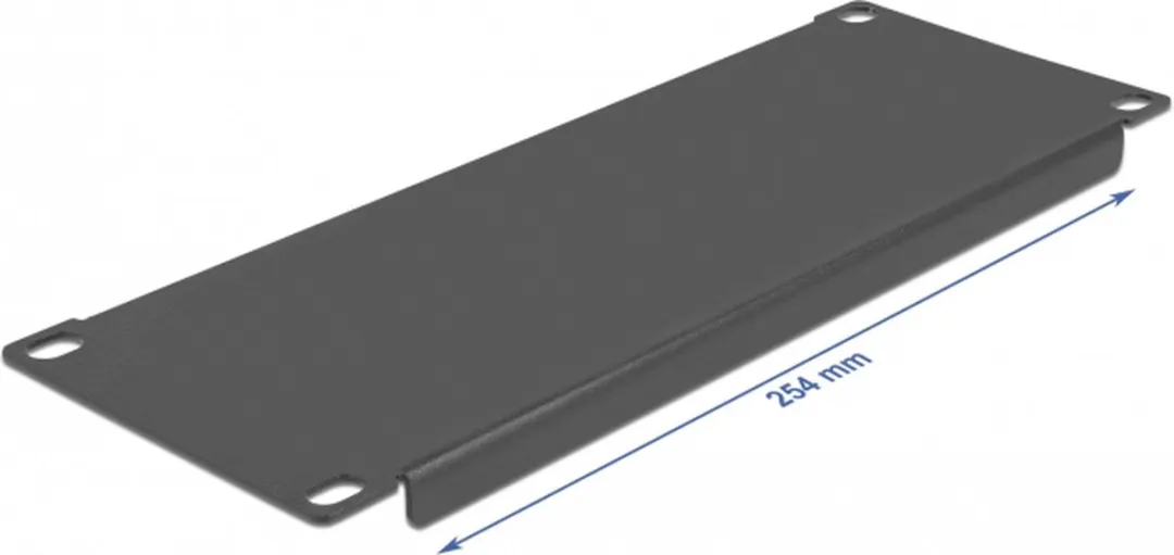 Delock 66661 Netwerkkast Blind Cover 2U - Zwart - afbeelding 3 van 3