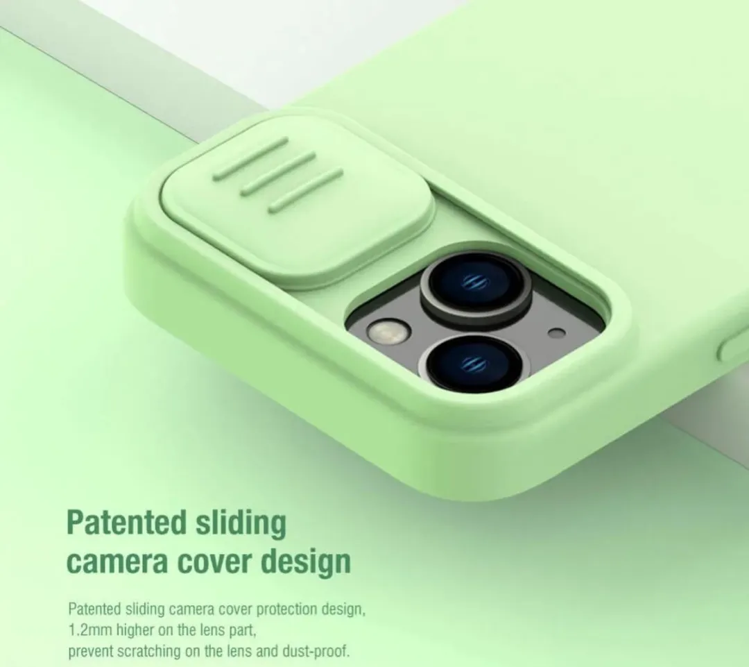 Nillkin CamShield Hoesje iPhone 15 Plus - Blauw - MagSafe
