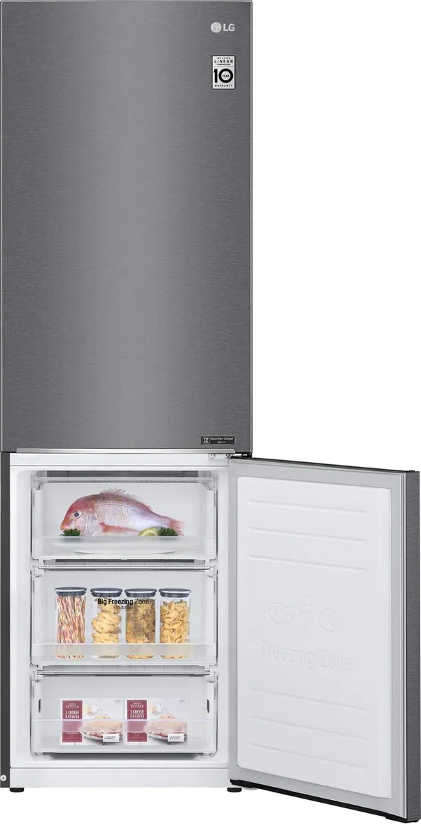 LG GBP61DSPFN Koelvriescombinatie - 419L - Grijs