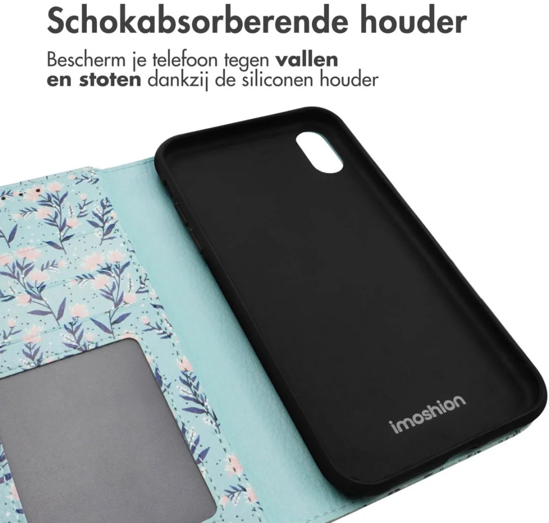 Imoshion Hoesje iPhone XR Blue Flowers - 3 Pasjes