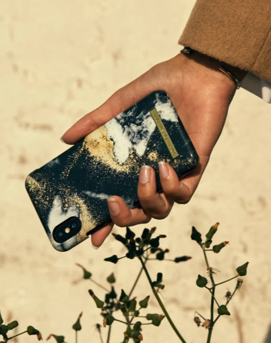 iDeal of Sweden Fashion Case iPhone 8/7/6/6s/SE Black Galaxy Marble