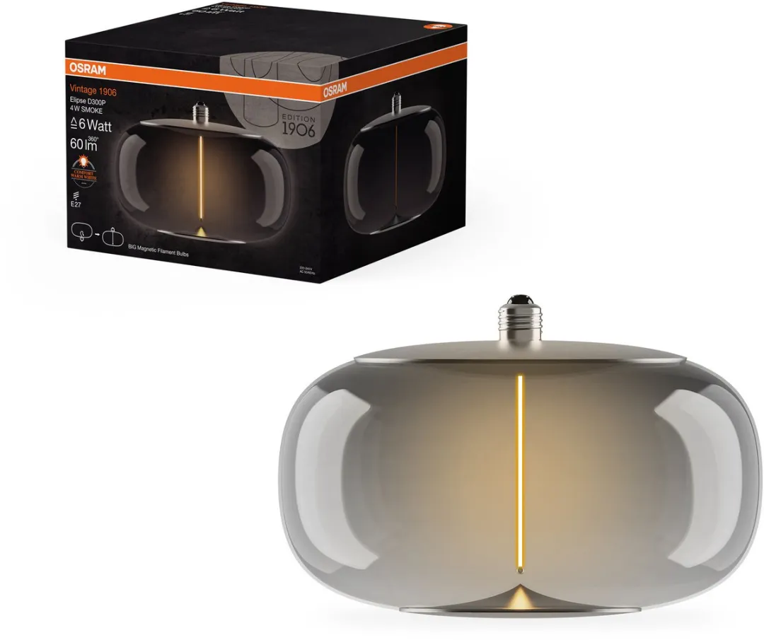Osram Vintage 1906 BIG LED Lamp 4W E27 - 1800K Warm Wit