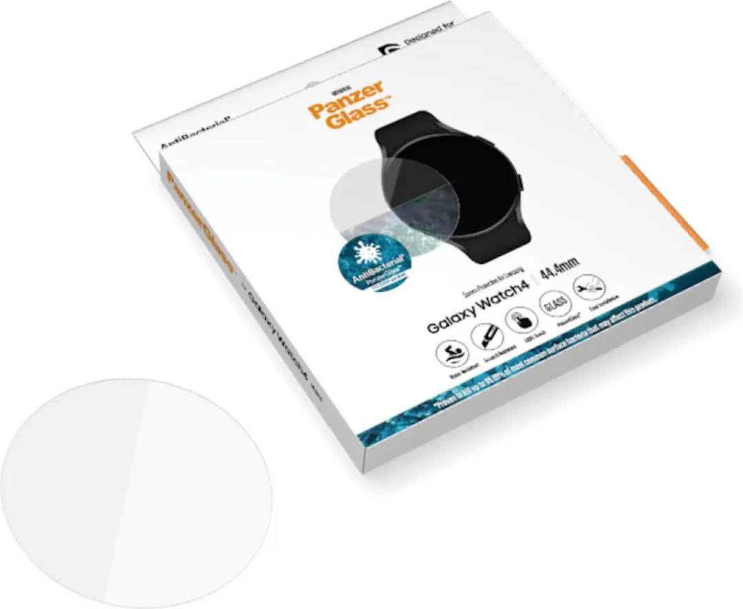 PanzerGlass Antibacterieel Screenprotector Samsung Galaxy Watch 4 44mm - Transparant