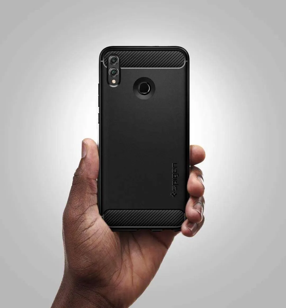 Spigen Rugged Armor L36CS25573 Hoesje - Honor 8X - Zwart - afbeelding 6 van 6