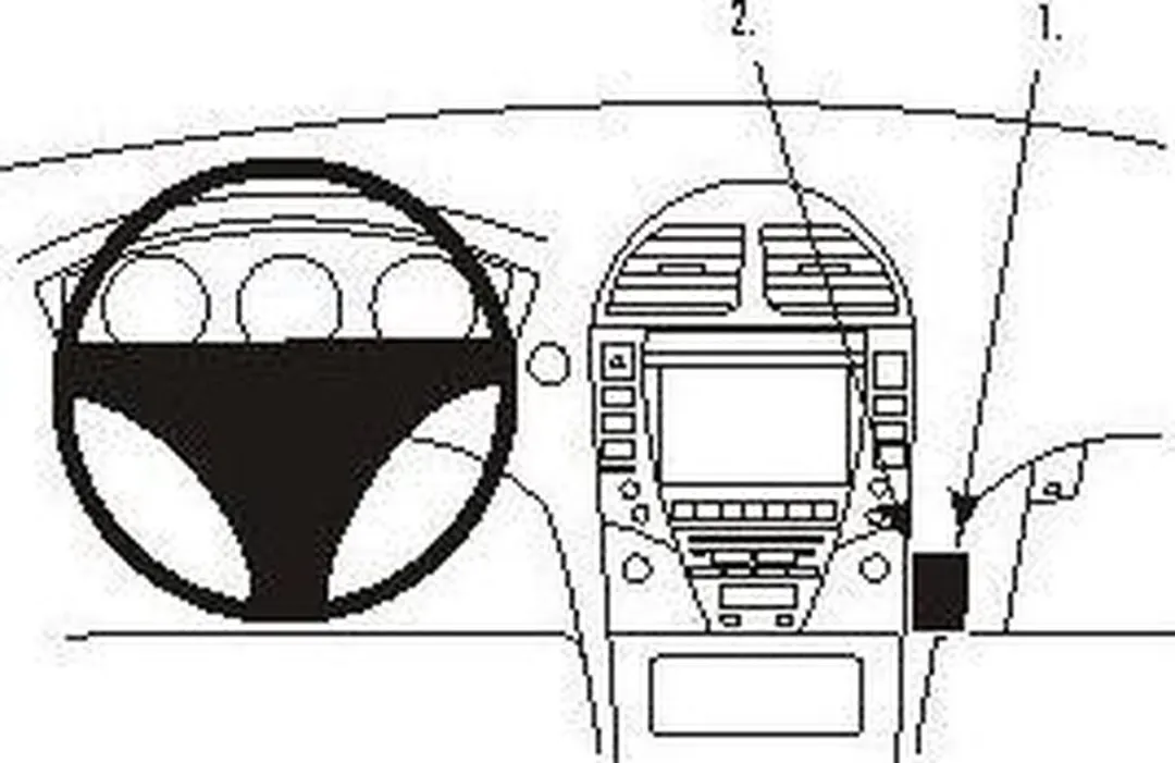 Brodit ProClip Houder Lexus ES 2006-2012 - 853847 - Zwart