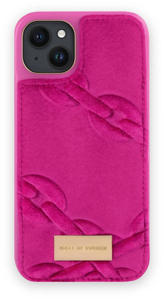 iDeal of Sweden Fashion Case Atelier iPhone 14 Plus Velour Hyper Pink