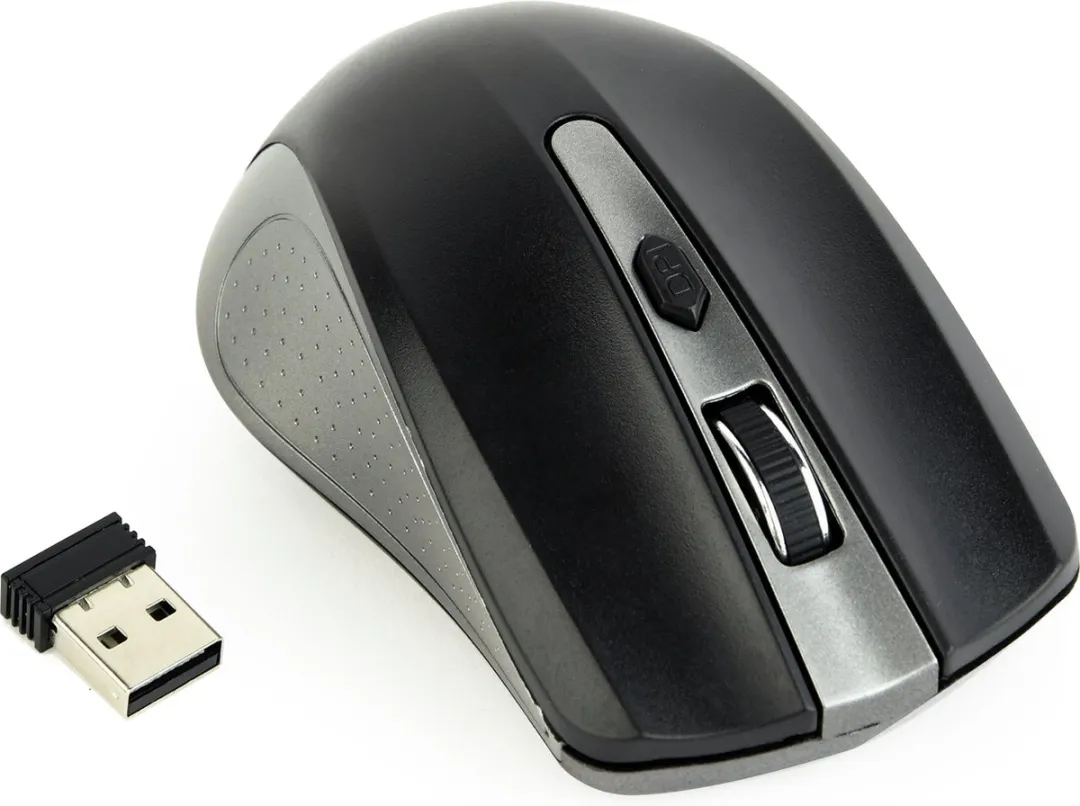 Gembird MUSW-4B-04-GB Ambidextrous Draadloze Muis - 1600 DPI - Grijs/Zwart