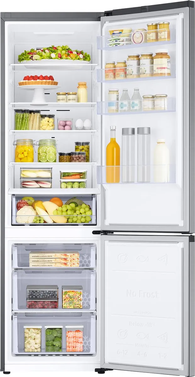 Samsung RB38C600ESA Vrijstaand Koelkast 390L - Zilver