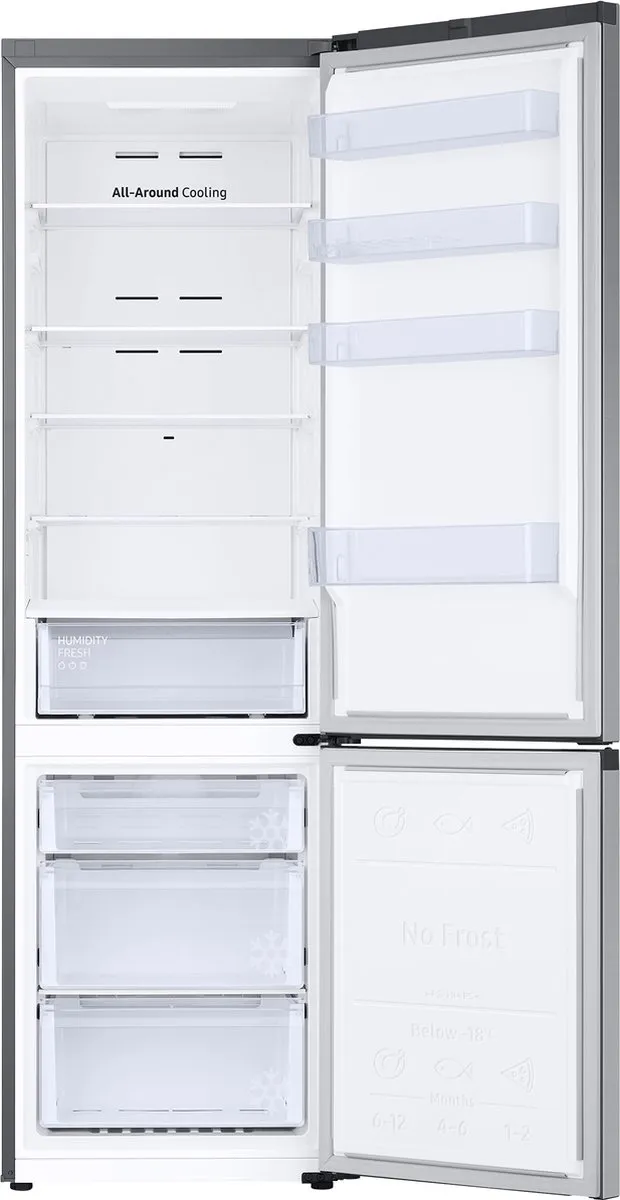 Samsung RB38C600ESA Vrijstaand Koelkast 390L - Zilver