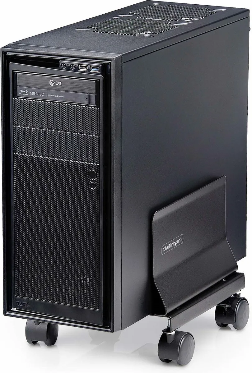 Startech CPUMOBILESTND CPU Houder op Wielen - 21kg - Zwart