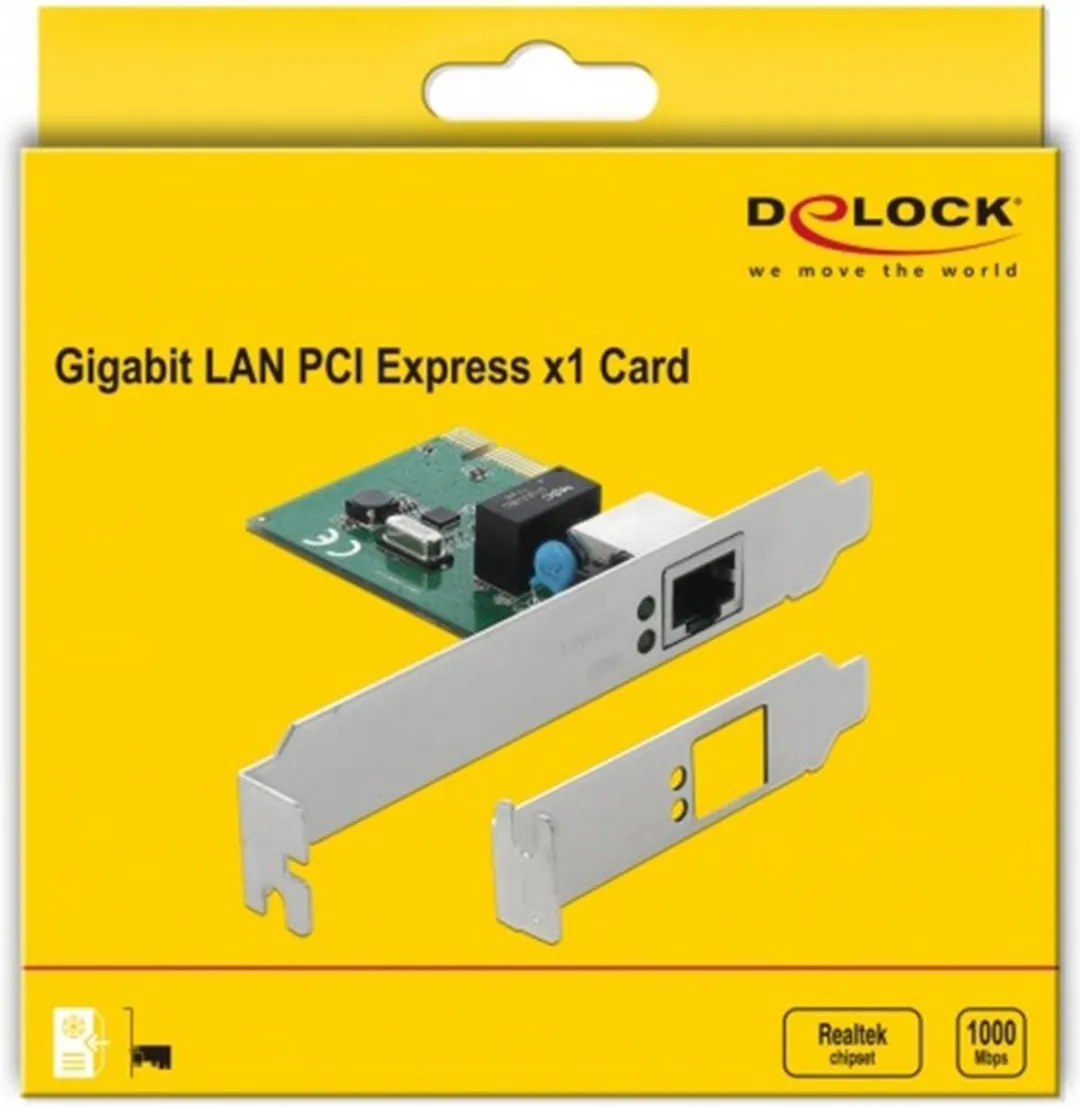 Delock 90381 Gigabit LAN PCI-Express Netwerkkaart