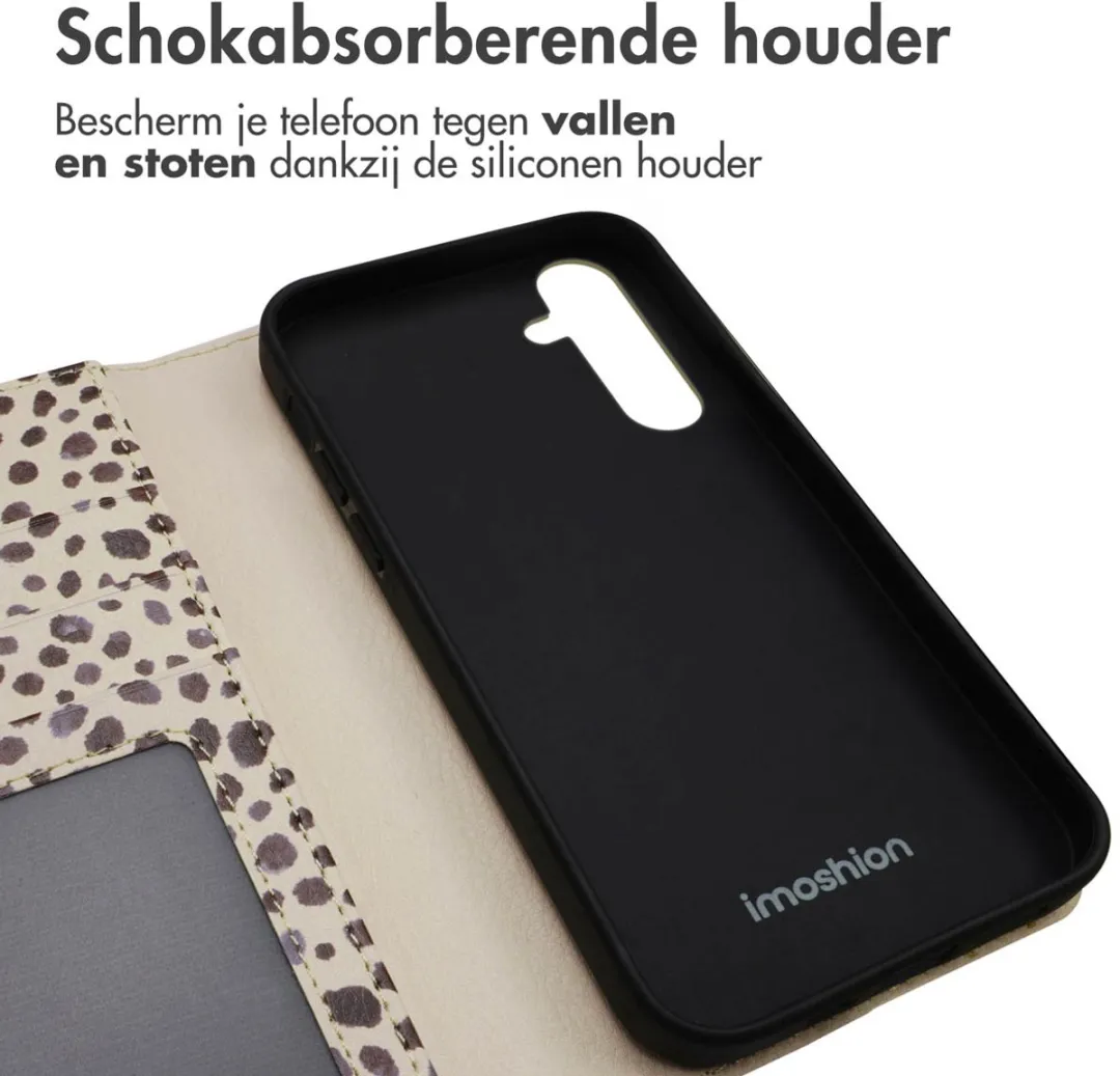 Imoshion Samsung Galaxy S23 FE Hoesje - Black And White Dots - 3 Pasjes - afbeelding 6 van 6