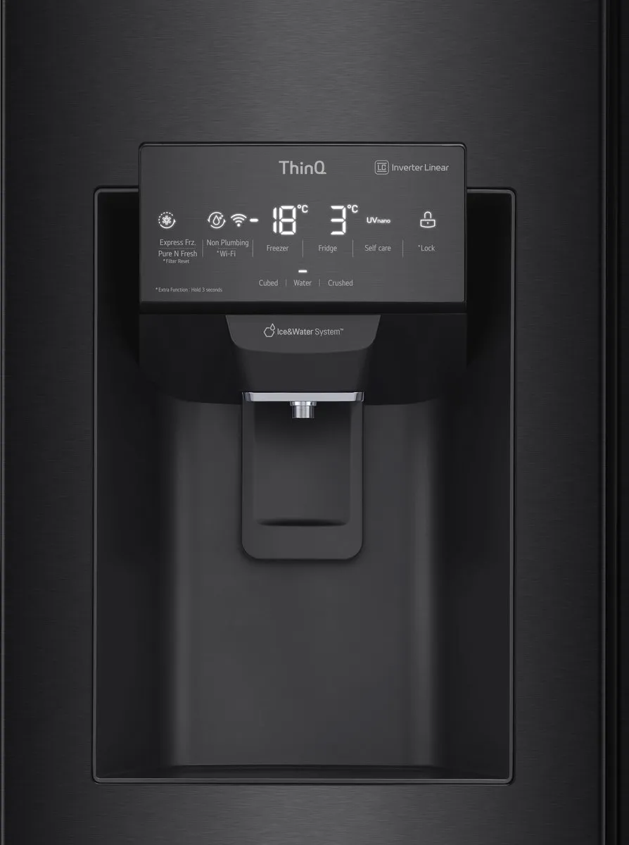 LG InstaView GMX844MC6F Amerikaanse Koelkast Vrijstaand - 570L Zwart - afbeelding 6 van 6