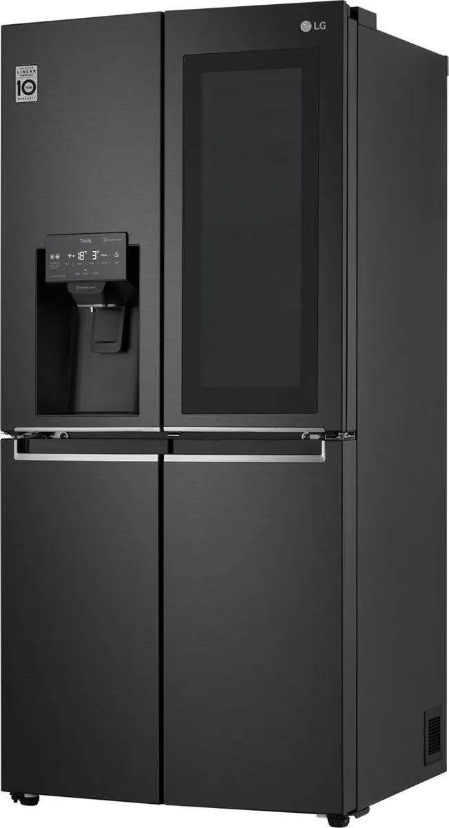LG InstaView GMX844MC6F Amerikaanse Koelkast Vrijstaand - 570L Zwart