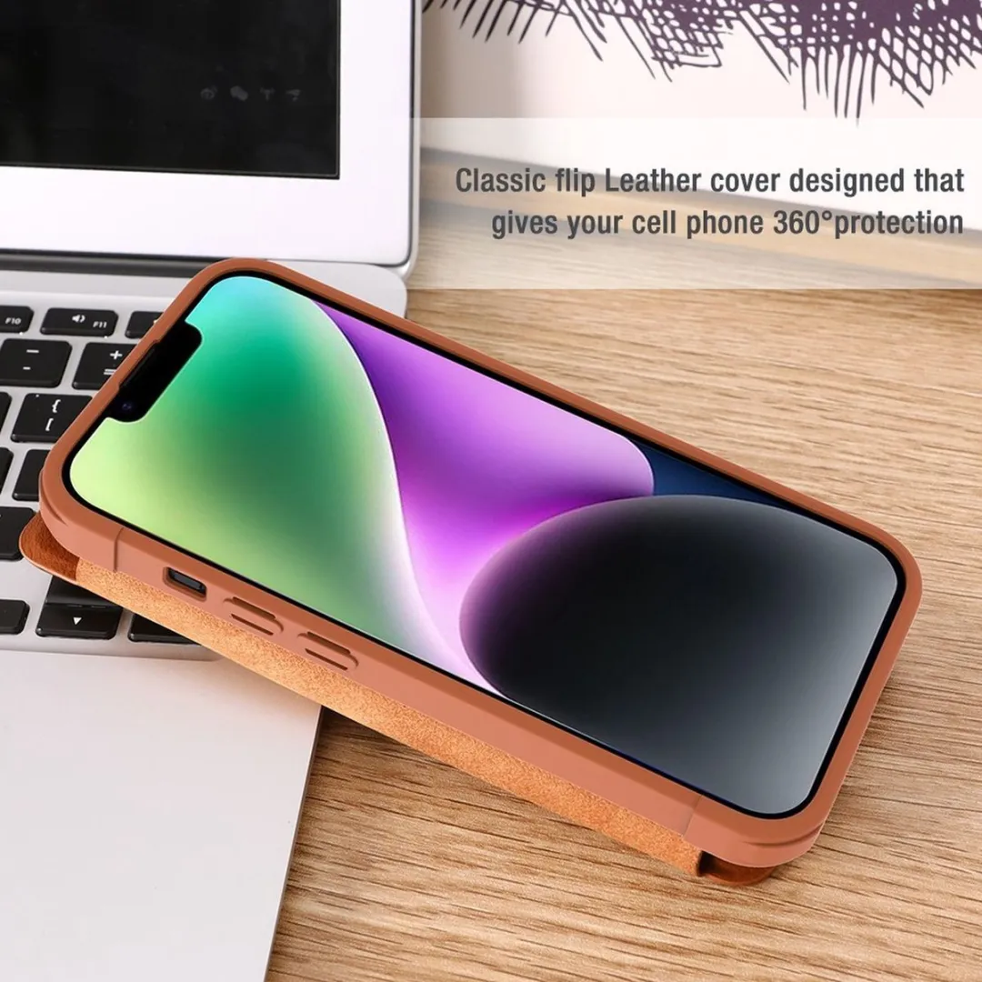 Nillkin Qin Pro Hoesje iPhone 14 Plus - Zwart - afbeelding 4 van 6