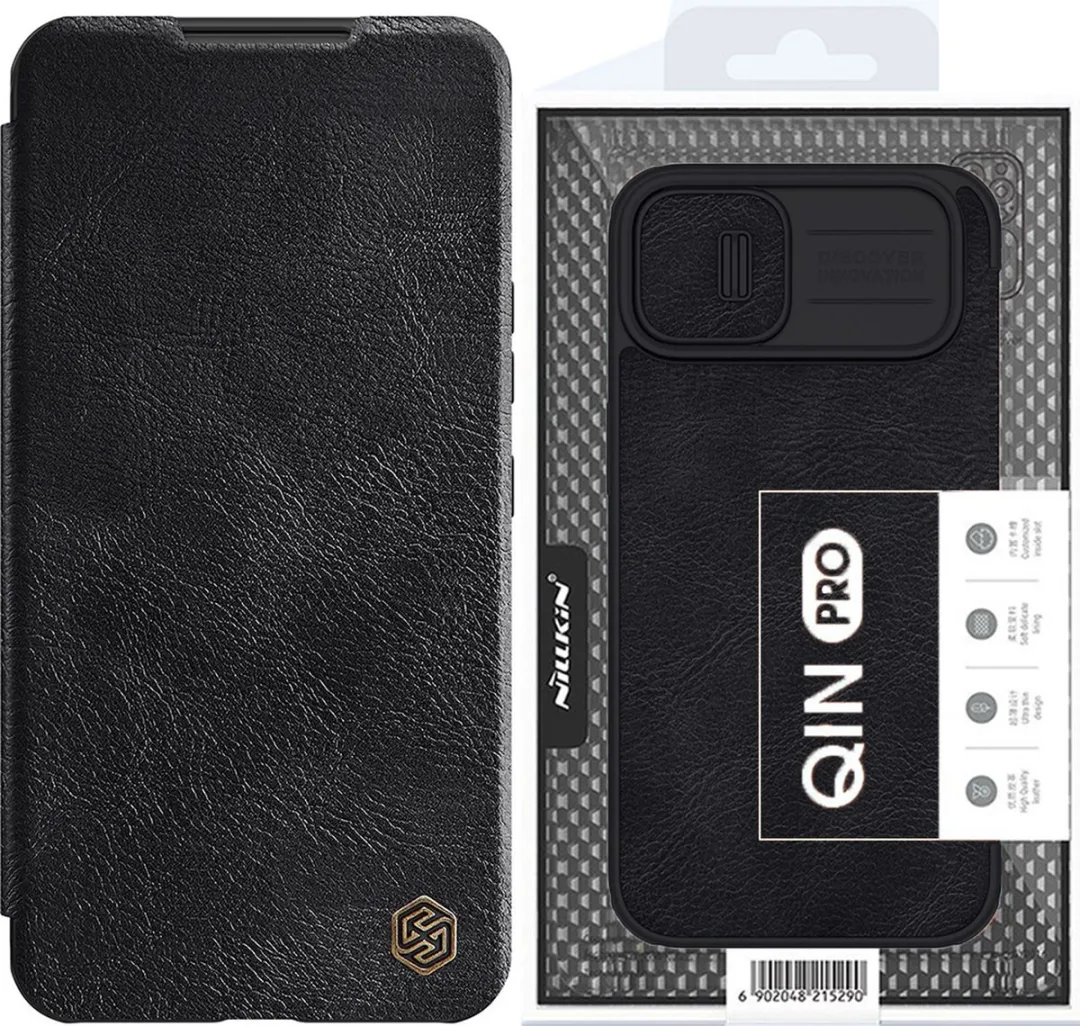 Nillkin Qin Pro Hoesje iPhone 14 Plus - Zwart - afbeelding 2 van 6
