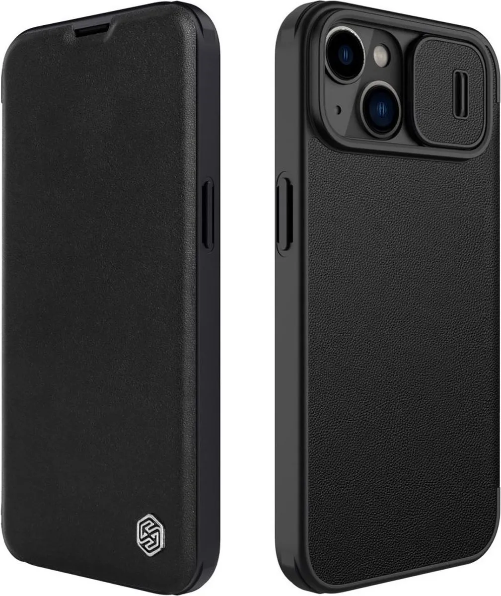 Nillkin Qin Pro Hoesje iPhone 14 Plus - Zwart - afbeelding 3 van 6
