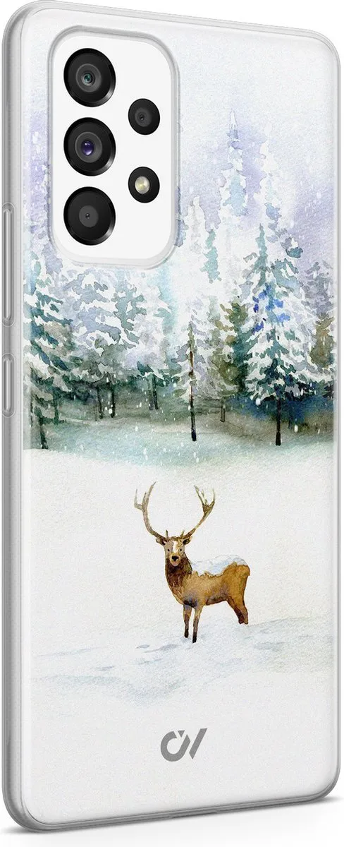 Casevibes Samsung Galaxy A53 Hoesje - Wit Rendier