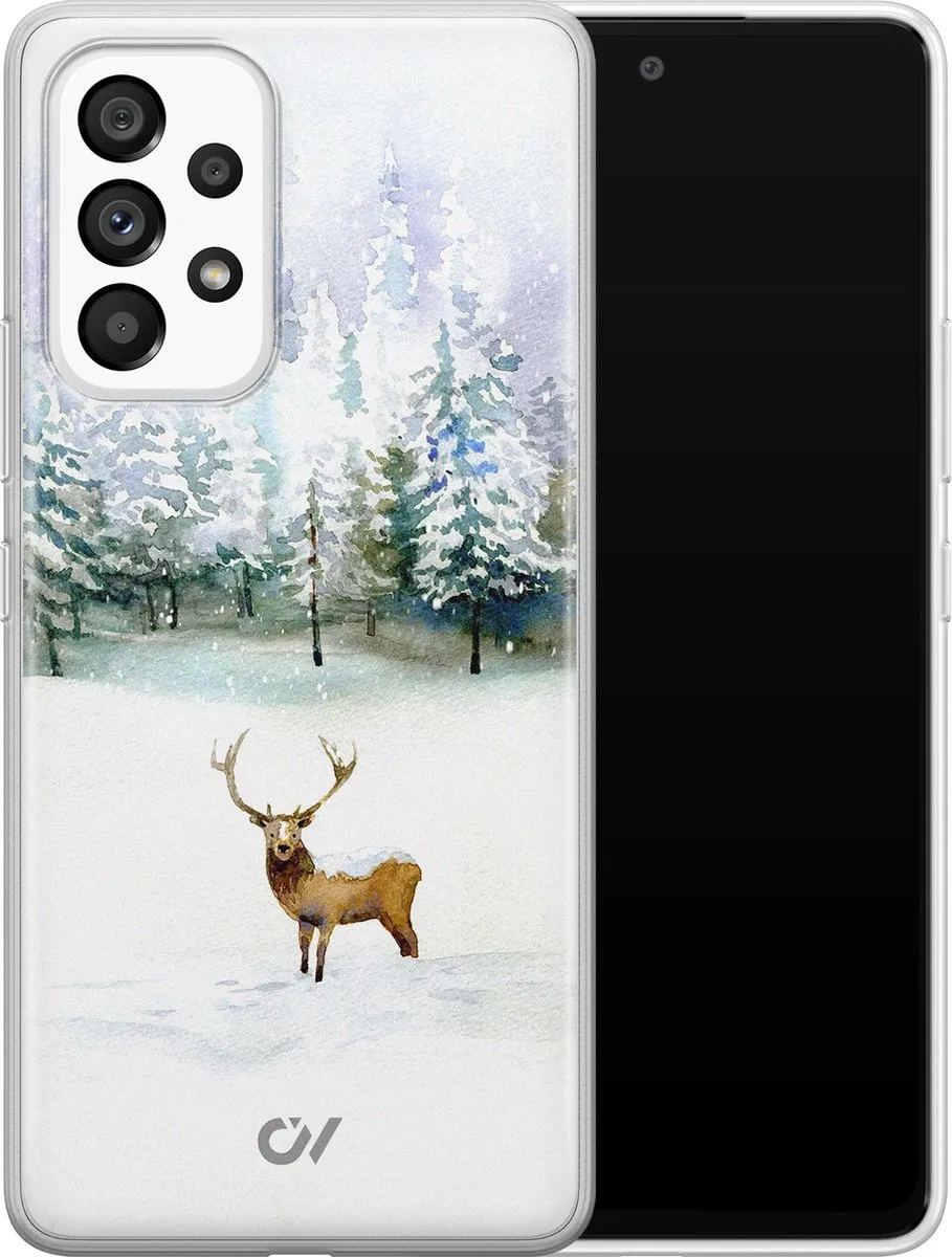 Casevibes Samsung Galaxy A53 Hoesje - Wit Rendier